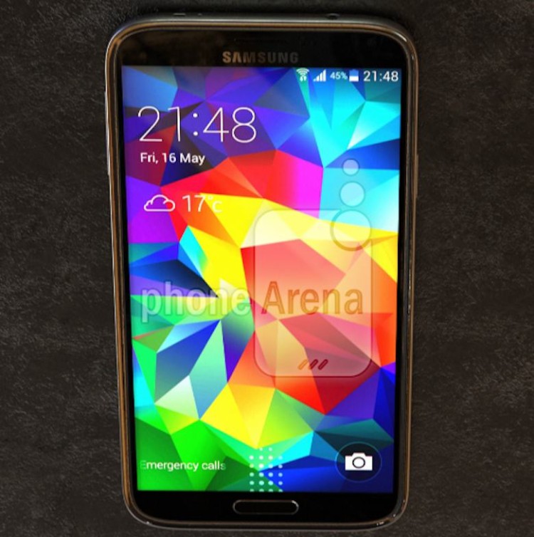 Galaxy S5 prime predná strana