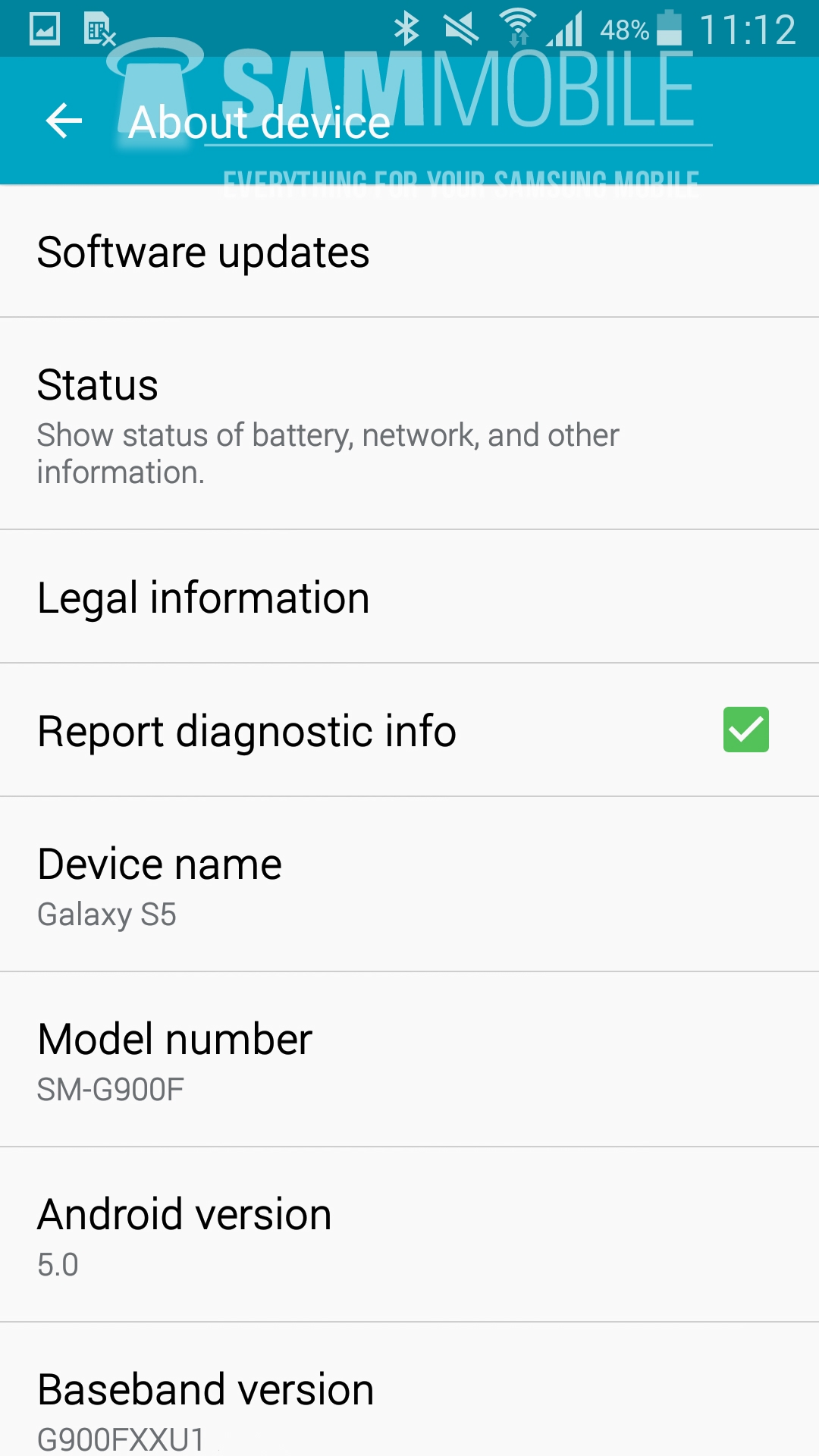 Android 5.0 Lollipop na Galaxy S5 (zdroj: sammobile.com)