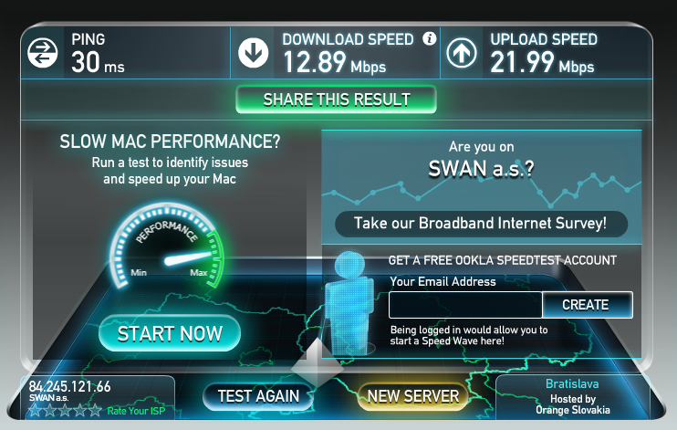 4G internet od SWANu