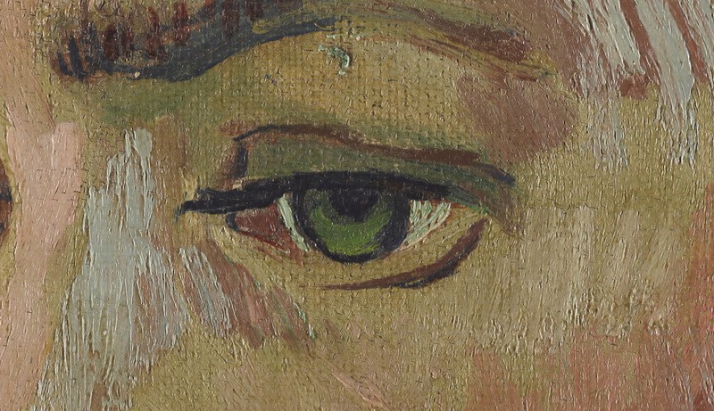Portrait of Armand Roulin by Vincent van Gogh (Museum Boijmans Van Beuningen) [DETAIL]