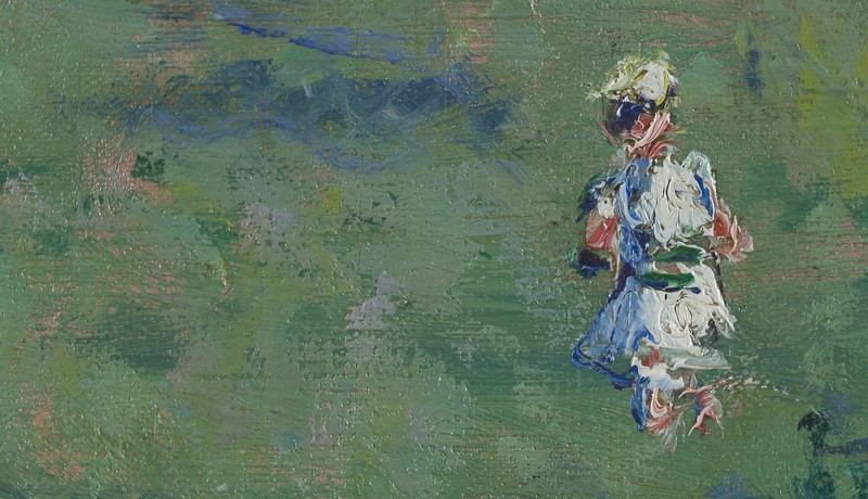 Spring in Vethuil by Claude Monet (Museum Boijmans Van Beuningen) [DETAIL]