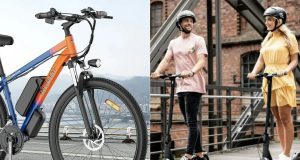 Elektrický bicykel a kolobežka